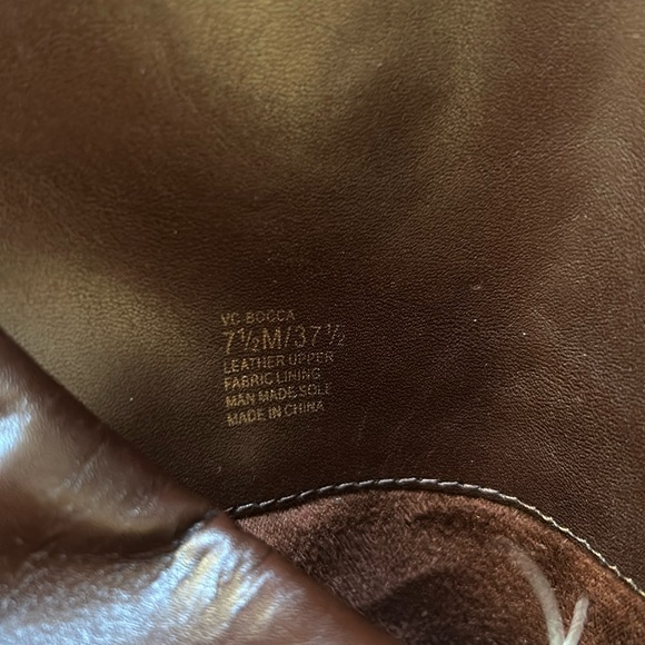 Brown knee high leather Vince Camuto boots - Picture 10 of 11
